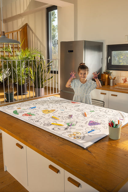 Yıkanabilir Boyama Oyun Halısı 100×150 cm