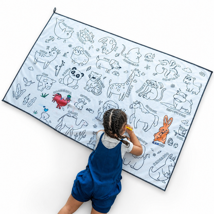 Yıkanabilir Boyama Oyun Halısı 100×150 cm