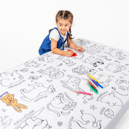 Yıkanabilir Boyama Oyun Halısı 100×150 cm