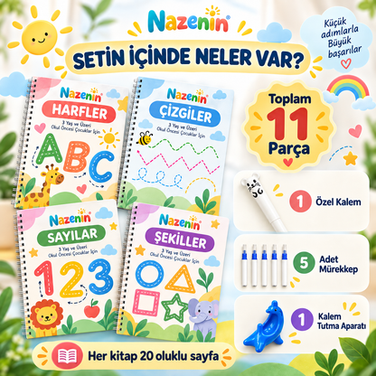 Nazenin Yaz-Sil Öğren - 4'lü Set